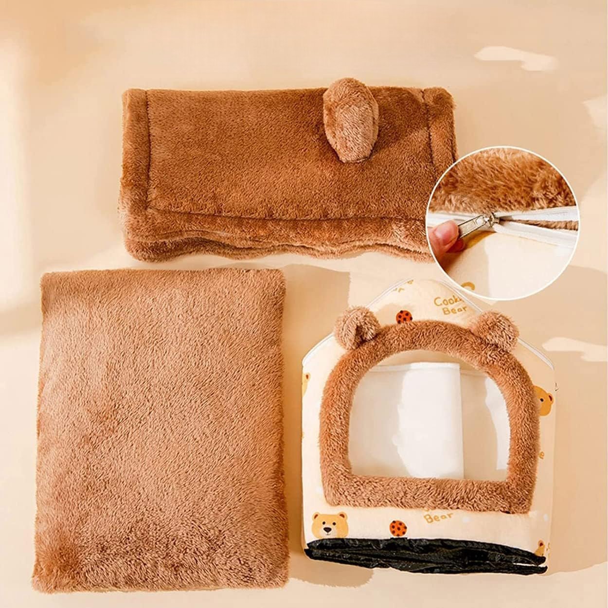 Niche Chien - ComfortableDogHouse™ - Marron Ours - Univers Doggy