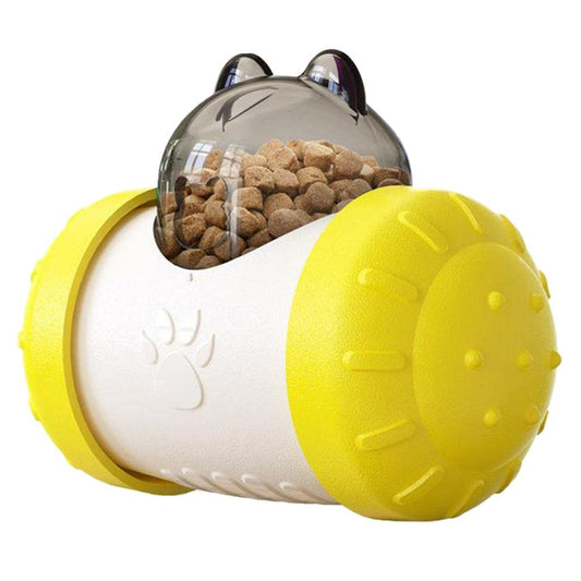 Distributeur de Croquettes pour Chien - BrainChase™ - Jaune - Univers Doggy