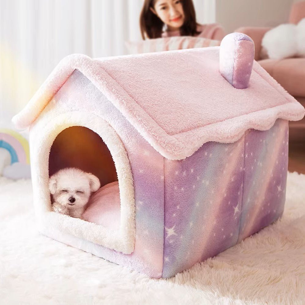 Niche Chien - ComfortableDogHouse™ - Étoile Arc - en - ciel - Univers Doggy