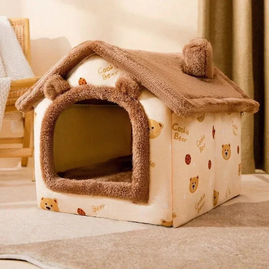 Niche Chien - ComfortableDogHouse™ - Marron Ours - Univers Doggy