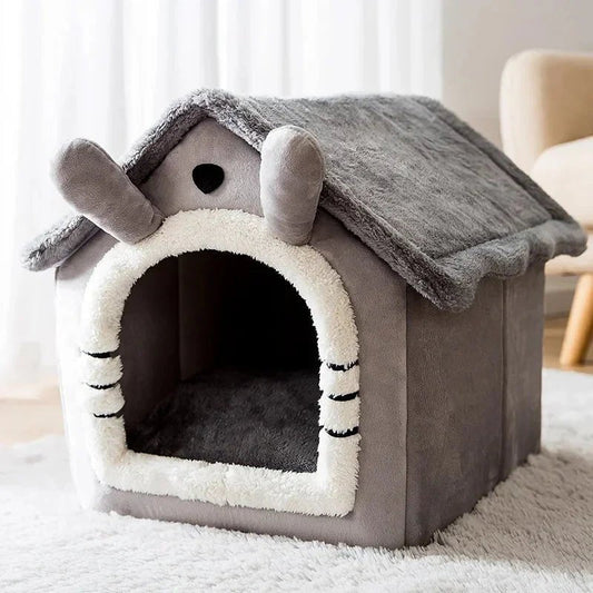 Niche Chien - ComfortableDogHouse™ - Toit simple gris - Univers Doggy